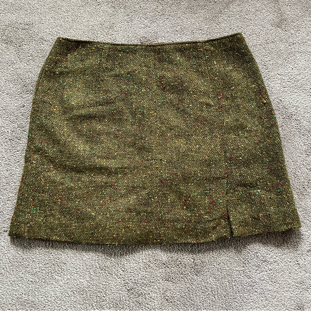 Vintage Express Women’s Side Zip Tweed Mini Skirt Size 3/4